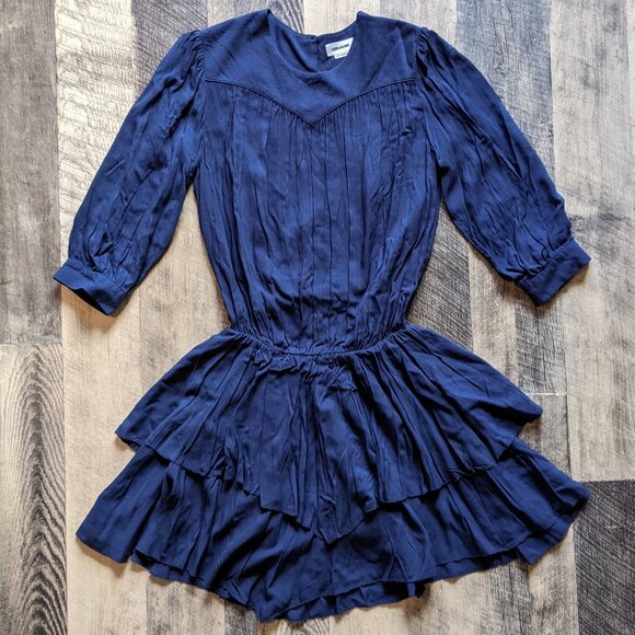 Zadig & Voltaire Rooka Mini Dress XS Navy Blue - Picture 1 of 7